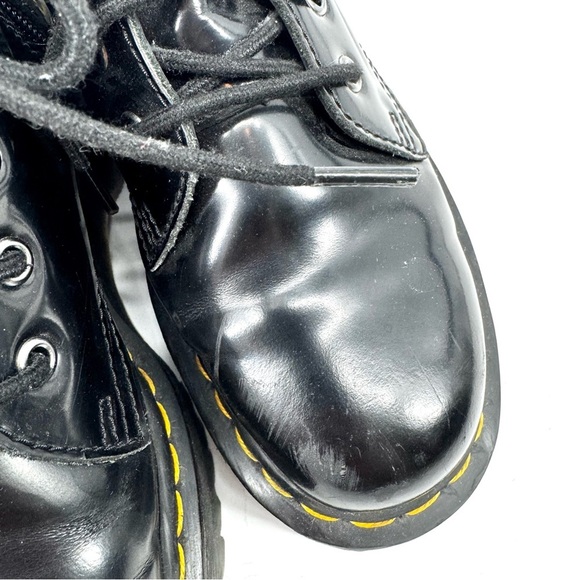 DR. MARTENS Jadon Platform Patent Lamper Leather Combat Boots - Picture 6 of 9